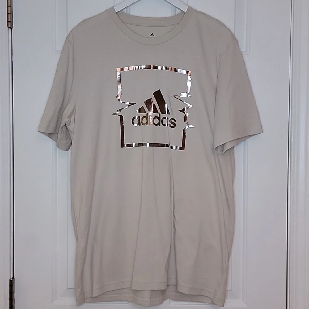 Sale Adidas Metallic Tshirt Size Medium